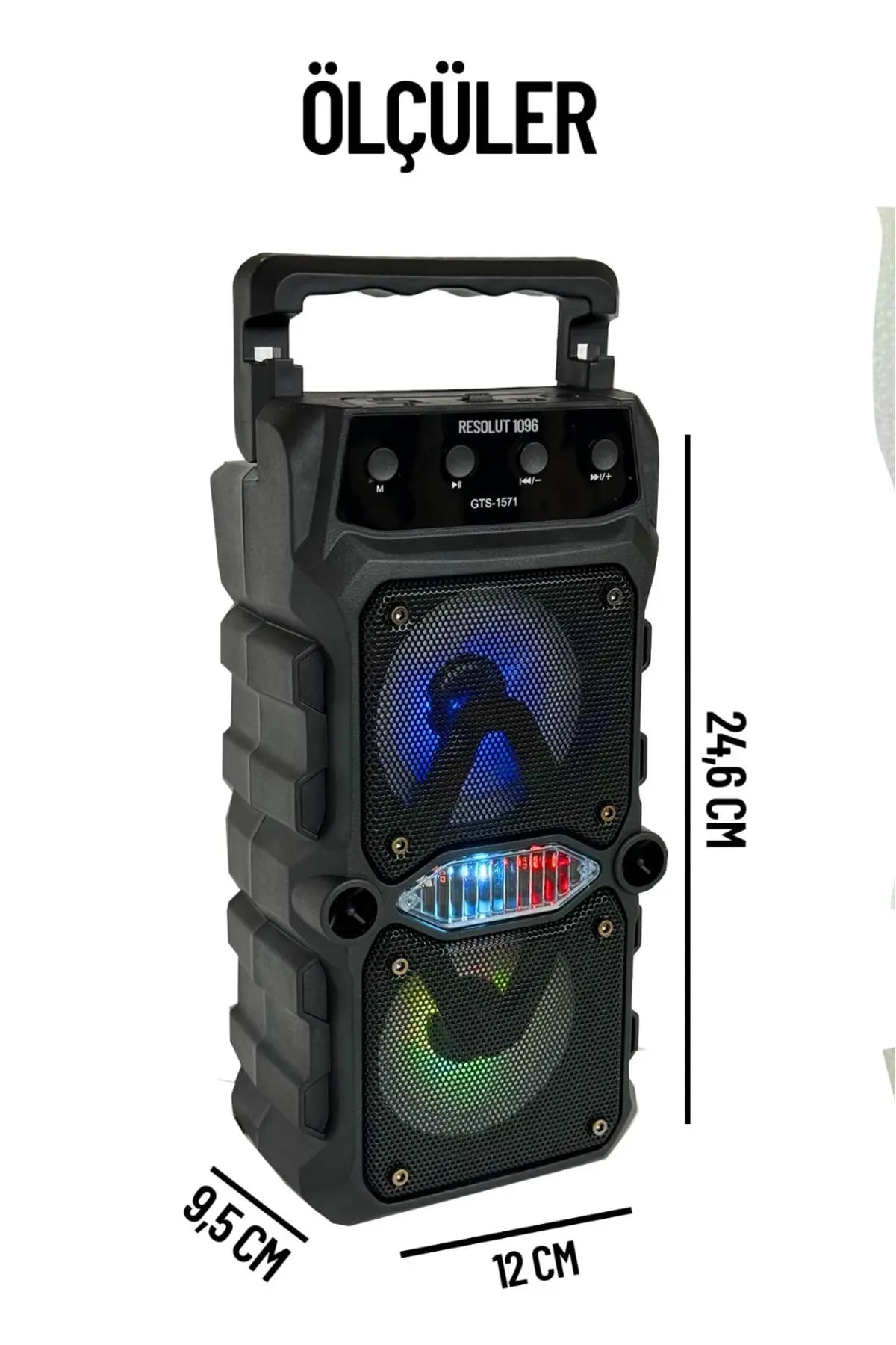 Resolut 1096 GTS-1571 Taşınabilir Bluetooth Hoparlör